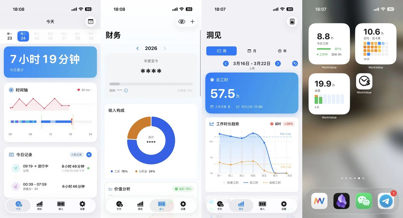 WorkValue App 截图